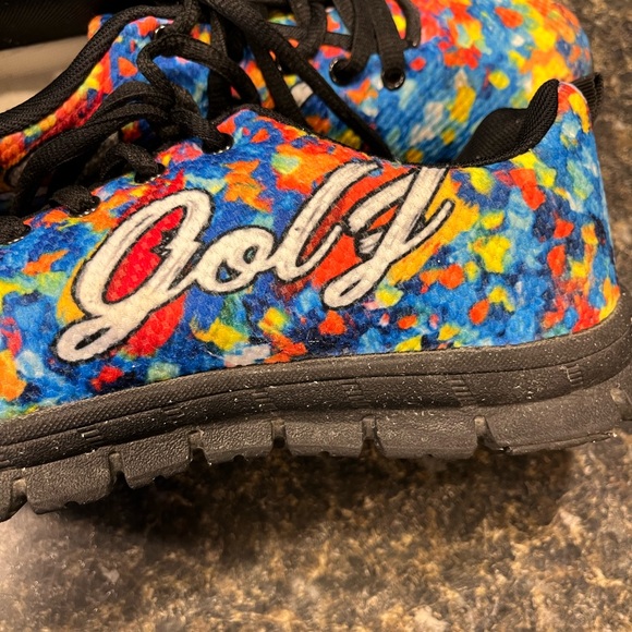 Women’s Golf Shoes Athletic Sneakers in a Paint-Splattered Pattern Size 9 - Picture 6 of 9